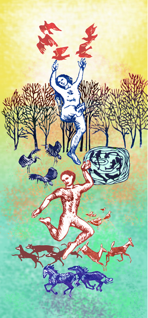 digital woodcut